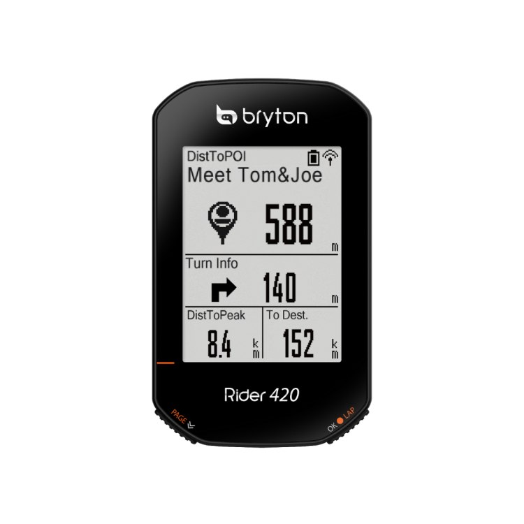 מחשבון רכיבה לאופניים Bryton Rider 420